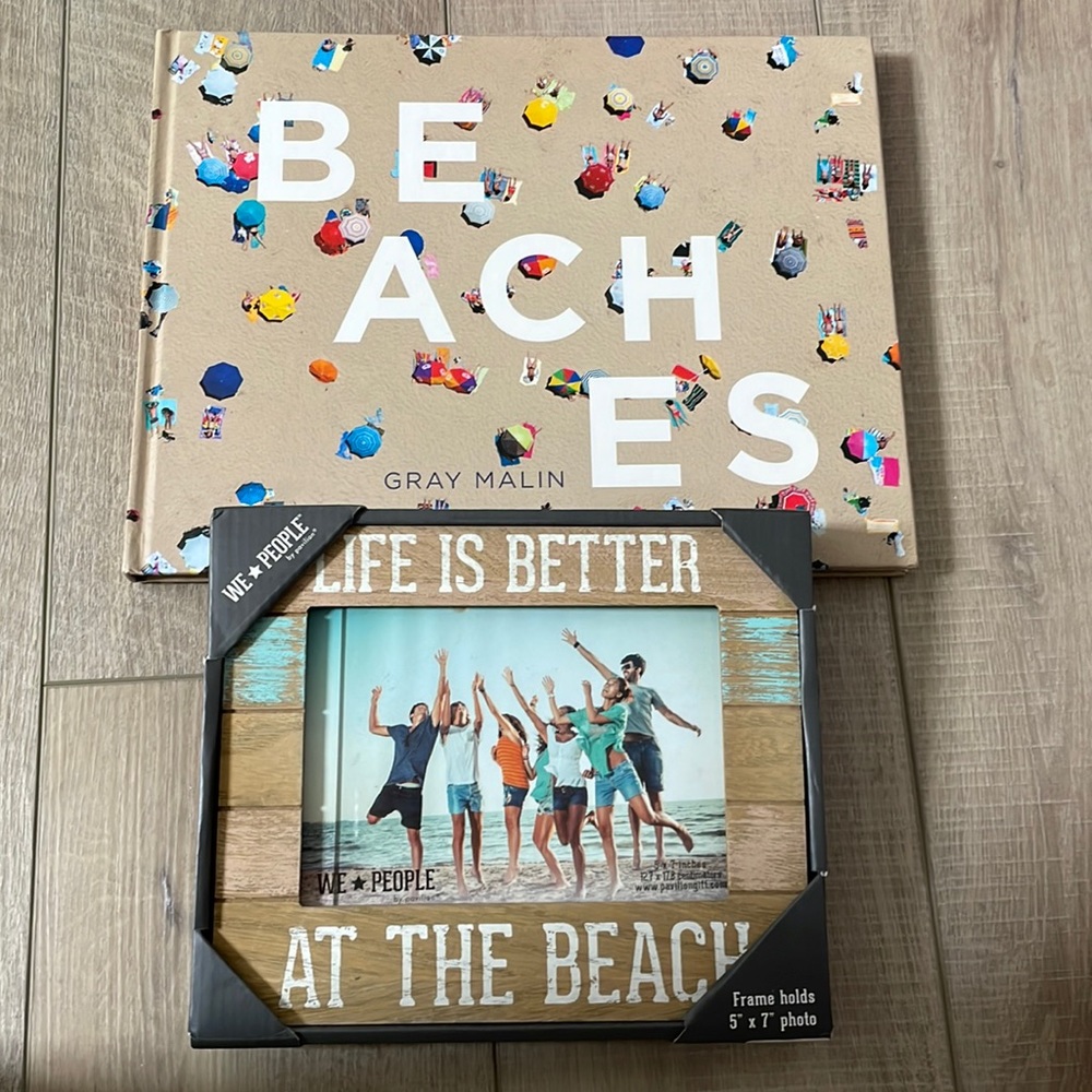 Beaches Book and Beach Frame